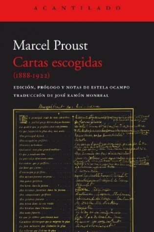 Cover of Cartas Escogidas (1888-1922)