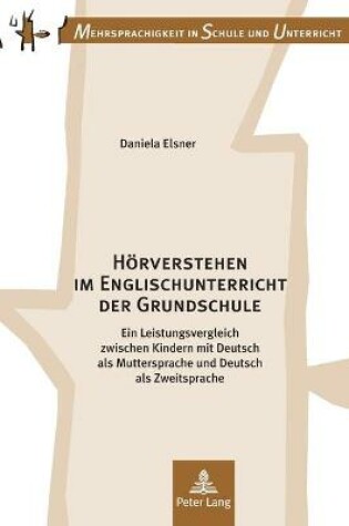 Cover of Hoerverstehen Im Englischunterricht Der Grundschule