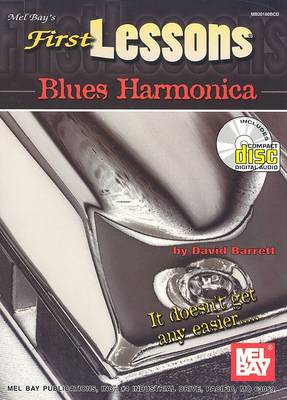 Book cover for First Lessons Blues Harmonica Book/CD Set