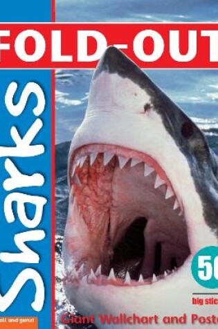 Cover of Fold-Out Poster Sticker Book: Sharks