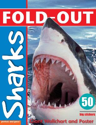 Cover of Fold-Out Poster Sticker Book: Sharks