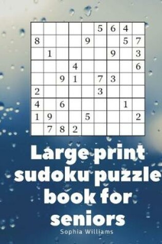 Cover of Large print sudoku puzzle book for seniors