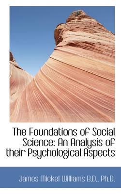 Book cover for The Foundations of Social Science