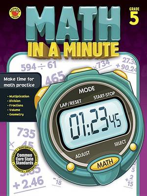 Book cover for Math in a Minute, Grade 5