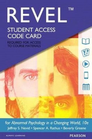 Cover of New Mylab Psychology with Pearson Etext -- Standalone Access Card -- For Abnormal Psychology in a Changing World
