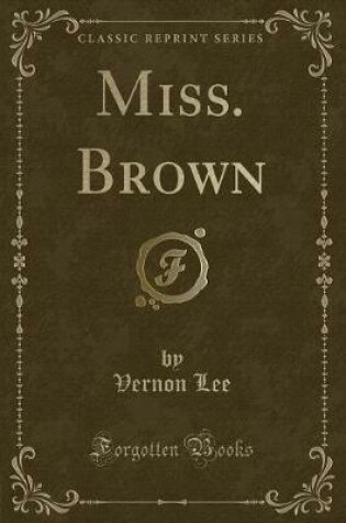 Cover of Miss. Brown (Classic Reprint)