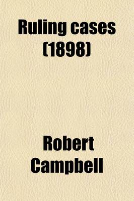 Book cover for Ruling Cases (Volume 17)