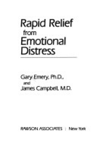 Cover of Rapid Relief from Emotional Distress