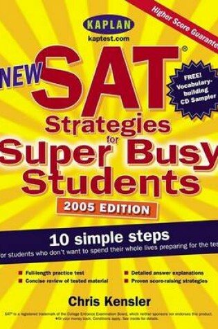 Cover of New SAT Strategies for Super Busy Students