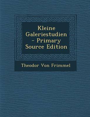 Book cover for Kleine Galeriestudien - Primary Source Edition