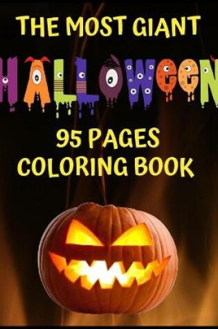 Cover of The Most Giant Halloween 95 Pages Coloring Book