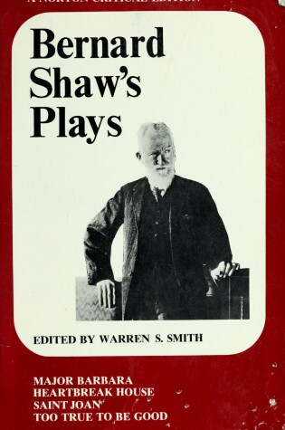 Cover of Bernard Shaw's Plays