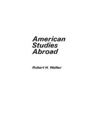 Cover of American Studies Abroad