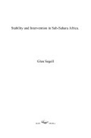 Cover of Stability and Intervention in Sub-Saharan Africa