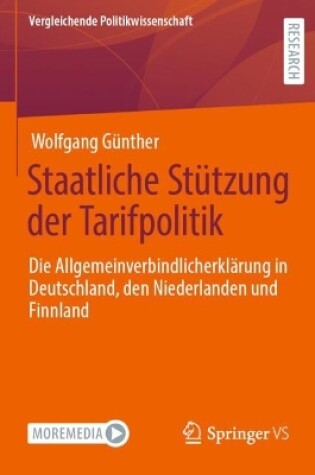 Cover of Staatliche Stutzung Der Tarifpolitik