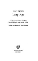 Book cover for Long Ago