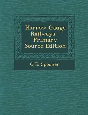 Book cover for Narrow Gauge Railways