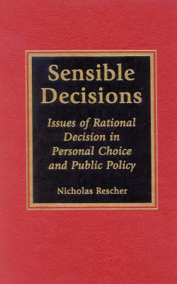 Book cover for Sensible Decisions