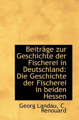 Book cover for Beitr GE Zur Geschichte Der Fischerei in Deutschland