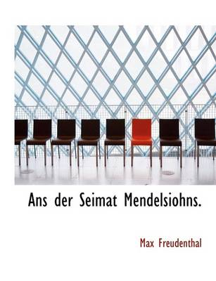 Book cover for ANS Der Seimat Mendelsiohns.