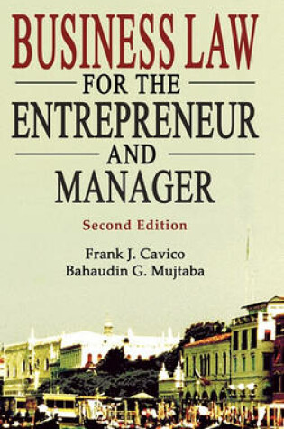 Cover of Business Law for the Entrepreneur and Manager, 2nd Edition.