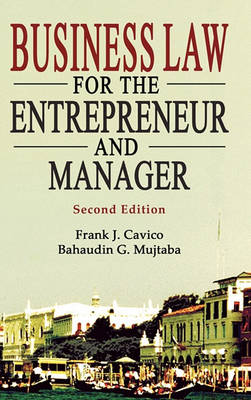 Cover of Business Law for the Entrepreneur and Manager, 2nd Edition.