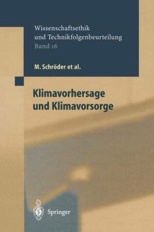 Cover of Klimavorhersage und Klimavorsorge