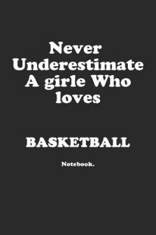 Cover of Never Underestimate A Girl Who Loves Basketball.