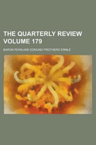 Cover of The Quarterly Review Volume 179
