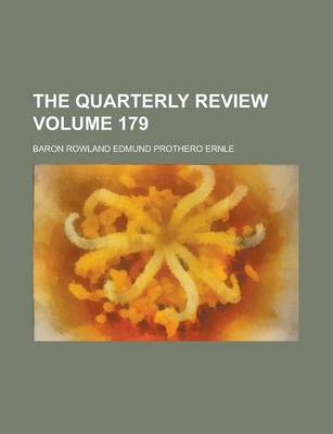 Book cover for The Quarterly Review Volume 179
