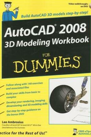 Cover of AutoCAD 2008 3D Modeling Workbook for Dummies