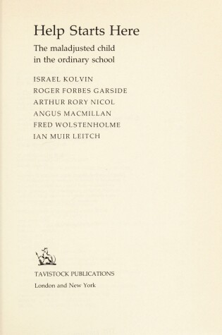 Cover of Help Starts Here