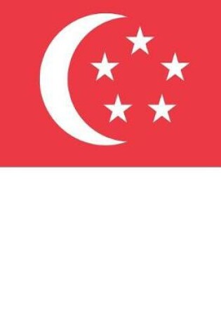 Cover of Singapore Flag Notebook - Singaporean Flag Book - Singapore Travel Journal