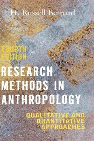 Cover of Research Methods in Anthropology