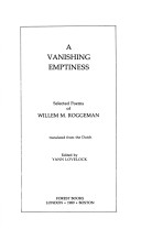 Book cover for A Vanishing Emptiness