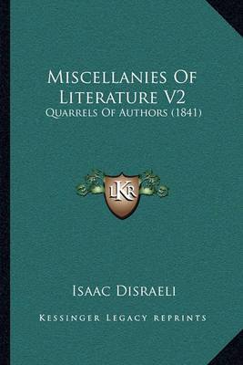 Book cover for Miscellanies of Literature V2