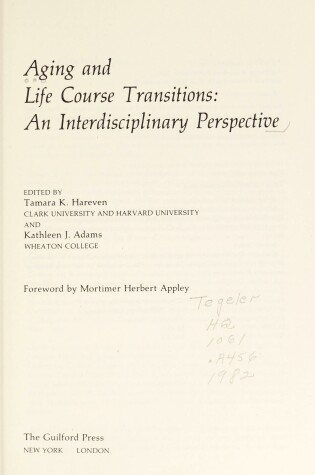 Cover of Ageing and Life Course Transitions