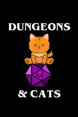 Book cover for Dungeons and Cats Notebook
