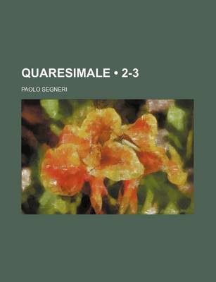 Book cover for Quaresimale (2-3)