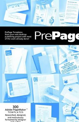 Book cover for Prepage Tempates for Adobe PageMaker