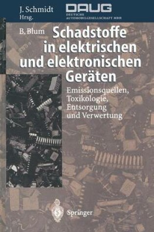 Cover of Schadstoffe in Elektrischen Und Elektronischen Geraten