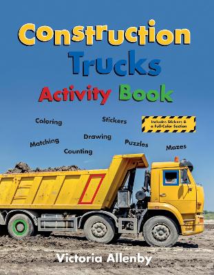 Book cover for Construction Trucks Activity Book