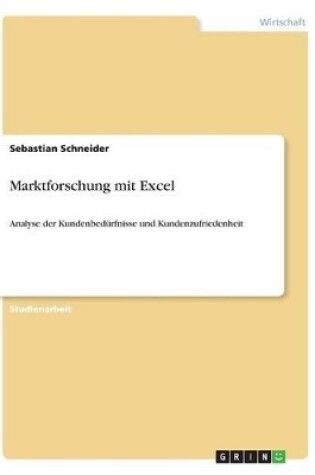 Cover of Marktforschung mit Excel