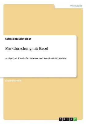 Book cover for Marktforschung mit Excel