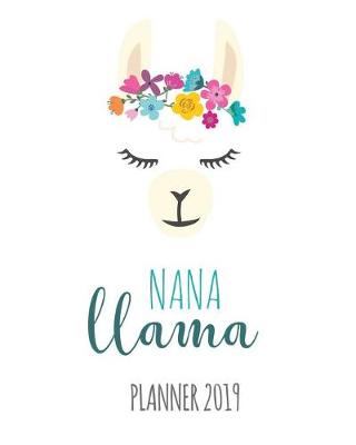 Book cover for Nana Llama Planner 2019