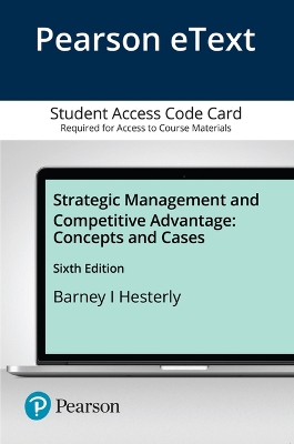 Book cover for Strategic Management and Competitive Advantage