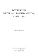 Book cover for Pottery in Medieval Southampton