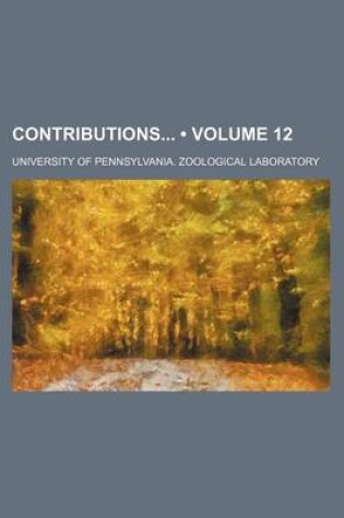 Cover of Contributions (Volume 12 )