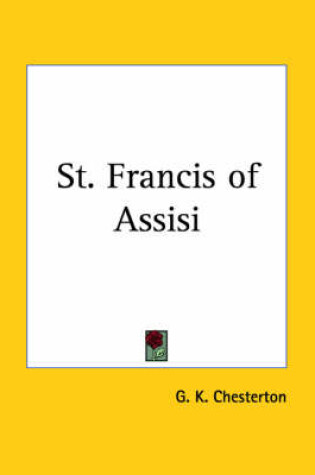 Cover of St. Francis of Assisi (1923)