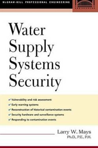 Cover of Water Supply Systems Security